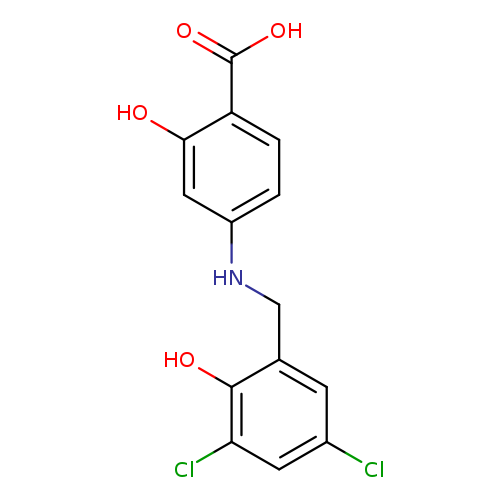4-((3,5-Dichloro-2-hydroxybenzyl)amino)-2-hydroxybenzoic acid