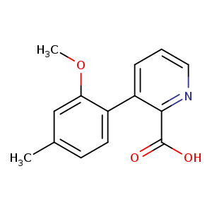 3-(2-Methoxy-4-methylphenyl)picolinic acid