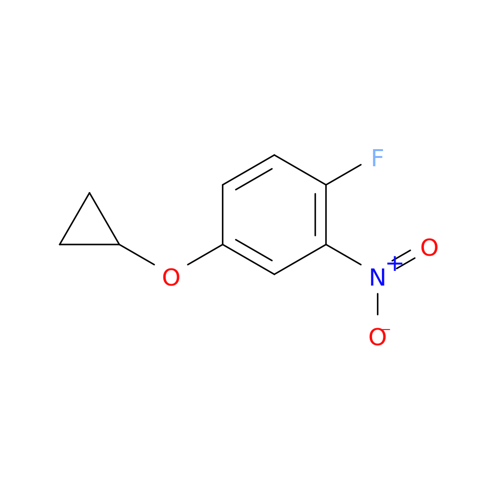 4-cyclopropoxy-1-fluoro-2-nitrobenzene