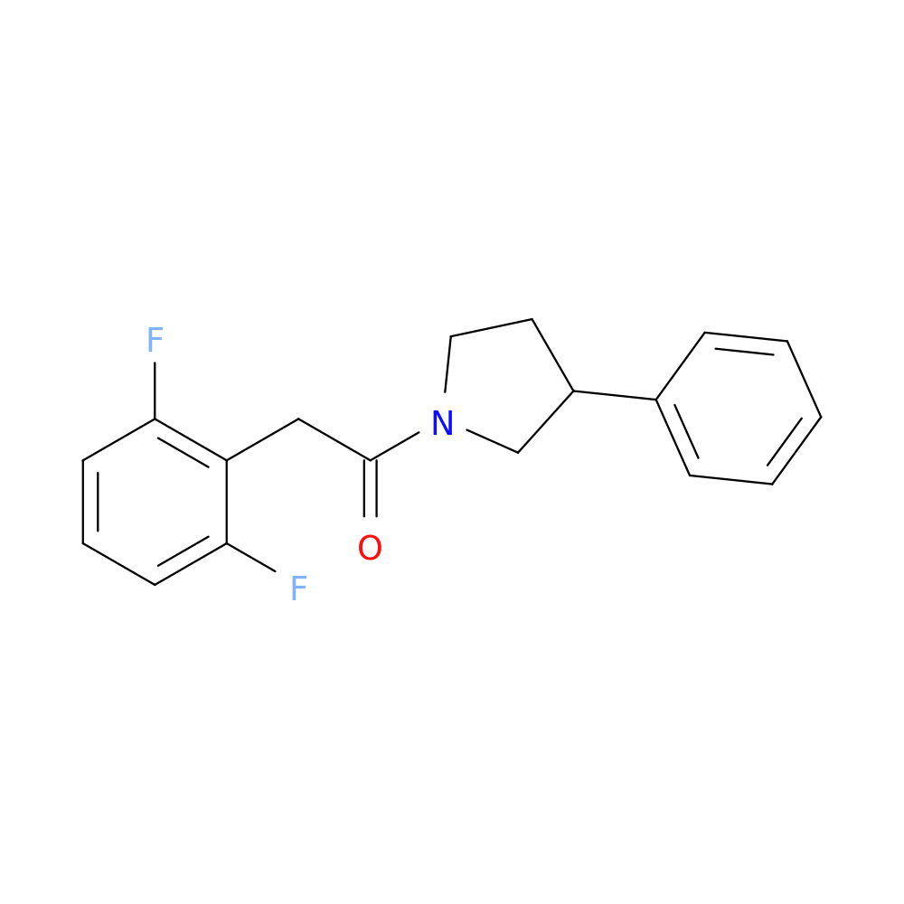 2-(2,6-difluorophenyl)-1-(3-phenylpyrrolidin-1-yl)ethan-1-one