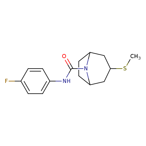 N-(4-fluorophenyl)-3-(methylsulfanyl)-8-azabicyclo[3.2.1]octane-8-carboxamide