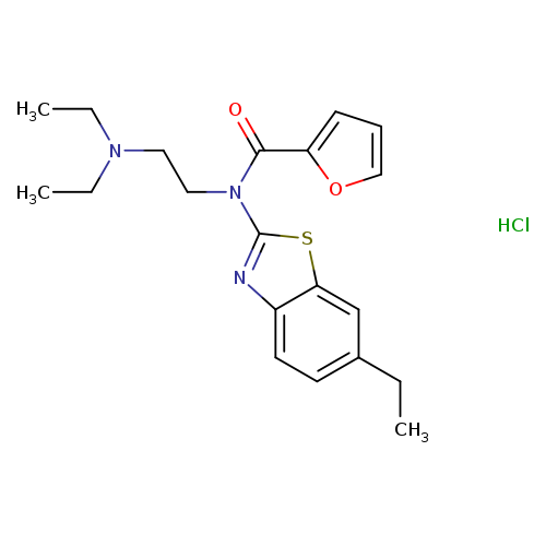 N-[2-(diethylamino)ethyl]-N-(6-ethyl-1,3-benzothiazol-2-yl)furan-2-carboxamide hydrochloride