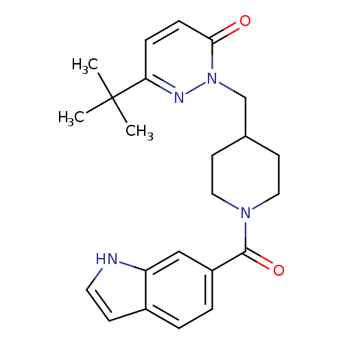 6-tert-butyl-2-{[1-(1H-indole-6-carbonyl)piperidin-4-yl]methyl}-2,3-dihydropyridazin-3-one