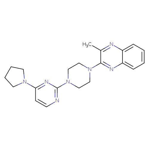 2-methyl-3-{4-[4-(pyrrolidin-1-yl)pyrimidin-2-yl]piperazin-1-yl}quinoxaline