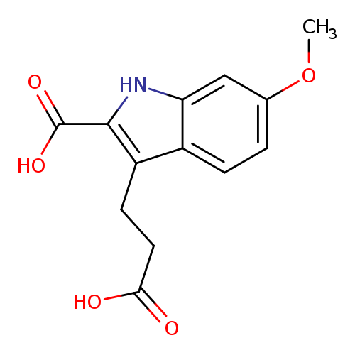 3-(2-carboxyethyl)-6-methoxy-1H-indole-2-carboxylic acid