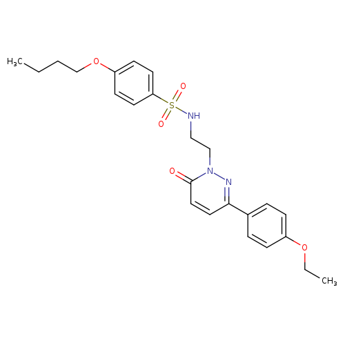 4-butoxy-N-{2-[3-(4-ethoxyphenyl)-6-oxo-1,6-dihydropyridazin-1-yl]ethyl}benzene-1-sulfonamide