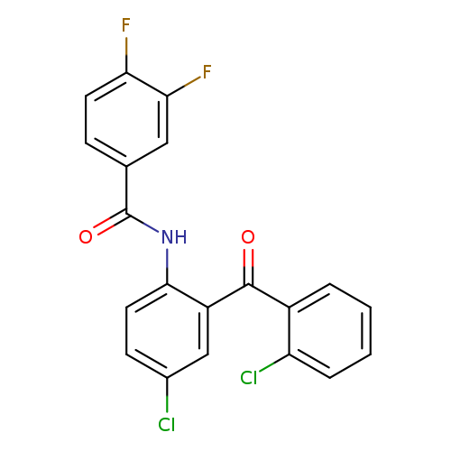 N-[4-chloro-2-(2-chlorobenzoyl)phenyl]-3,4-difluorobenzamide