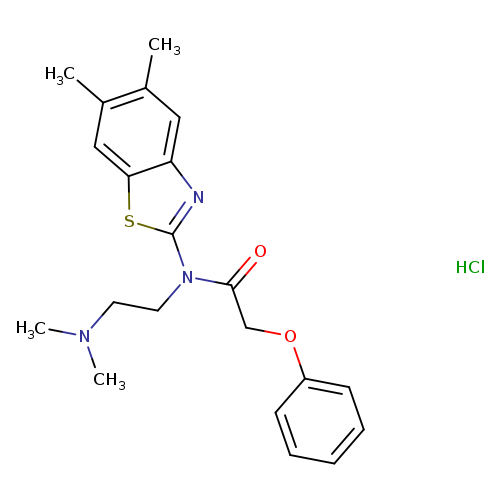 N-(5,6-dimethyl-1,3-benzothiazol-2-yl)-N-[2-(dimethylamino)ethyl]-2-phenoxyacetamide hydrochloride