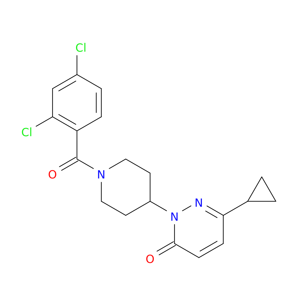 6-cyclopropyl-2-[1-(2,4-dichlorobenzoyl)piperidin-4-yl]-2,3-dihydropyridazin-3-one