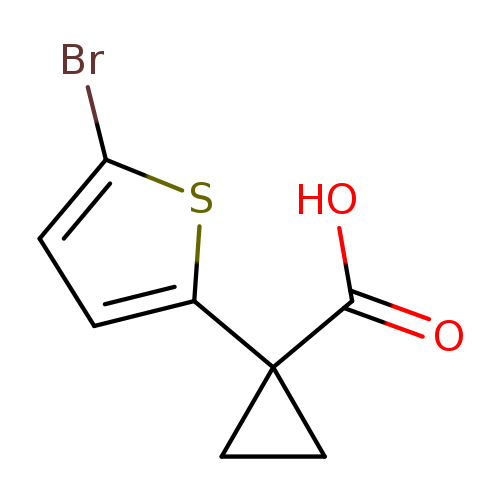 1-(5-bromothiophen-2-yl)cyclopropane-1-carboxylicacid