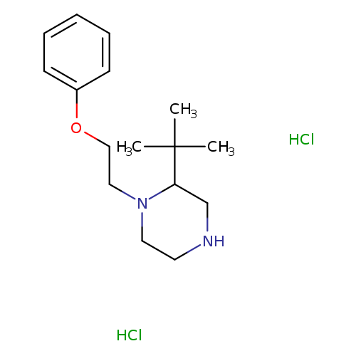 2-tert-butyl-1-(2-phenoxyethyl)piperazine dihydrochloride