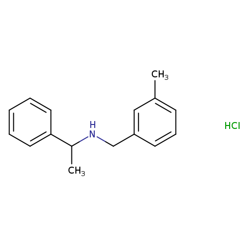 N-(3-methylbenzyl)-1-phenylethanamine hydrochloride