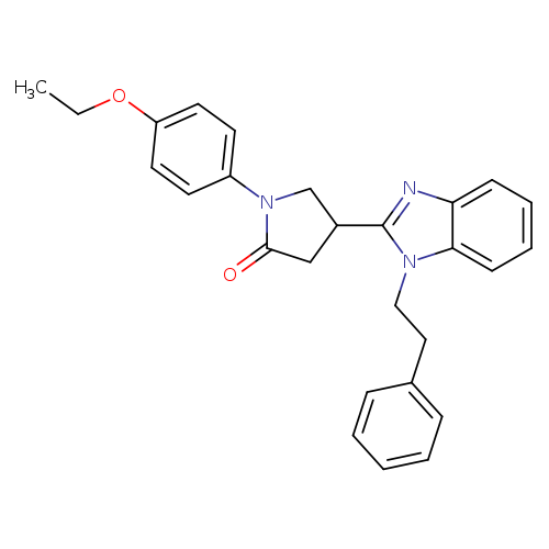 1-(4-ethoxyphenyl)-4-[1-(2-phenylethyl)-1H-1,3-benzodiazol-2-yl]pyrrolidin-2-one