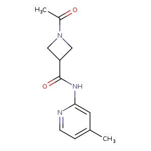 1-acetyl-N-(4-methylpyridin-2-yl)azetidine-3-carboxamide