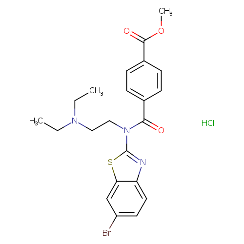 methyl 4-[(6-bromo-1,3-benzothiazol-2-yl)[2-(diethylamino)ethyl]carbamoyl]benzoate hydrochloride