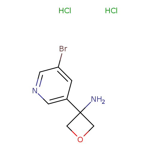 3-(5-bromopyridin-3-yl)oxetan-3-amine dihydrochloride