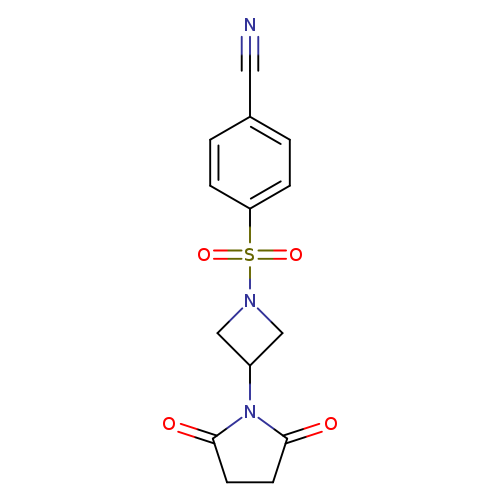 4-{[3-(2,5-dioxopyrrolidin-1-yl)azetidin-1-yl]sulfonyl}benzonitrile