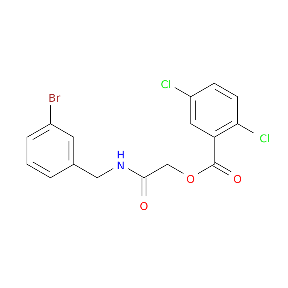{[(3-bromophenyl)methyl]carbamoyl}methyl 2,5-dichlorobenzoate