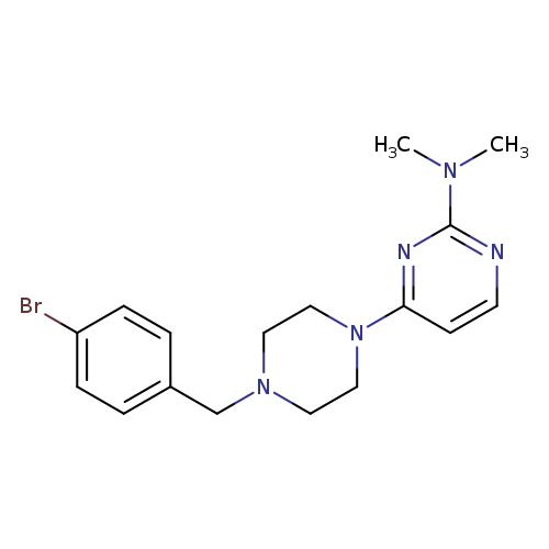 4-{4-[(4-bromophenyl)methyl]piperazin-1-yl}-N,N-dimethylpyrimidin-2-amine