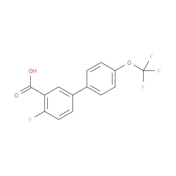 2-Fluoro-5-(4-trifluoromethoxyphenyl)benzoic acid