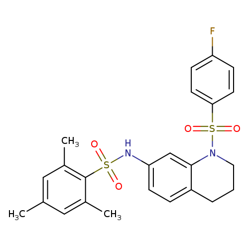 N-[1-(4-fluorobenzenesulfonyl)-1,2,3,4-tetrahydroquinolin-7-yl]-2,4,6-trimethylbenzene-1-sulfonamide