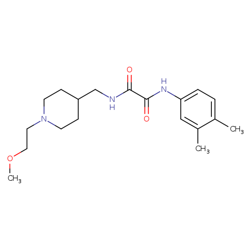 N'-(3,4-dimethylphenyl)-N-{[1-(2-methoxyethyl)piperidin-4-yl]methyl}ethanediamide