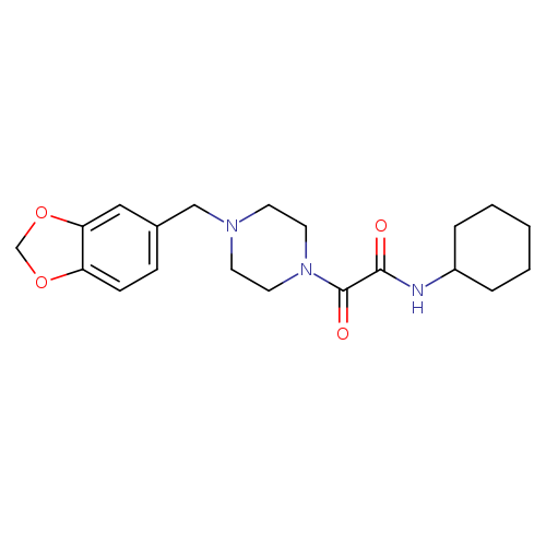 2-{4-[(2H-1,3-benzodioxol-5-yl)methyl]piperazin-1-yl}-N-cyclohexyl-2-oxoacetamide