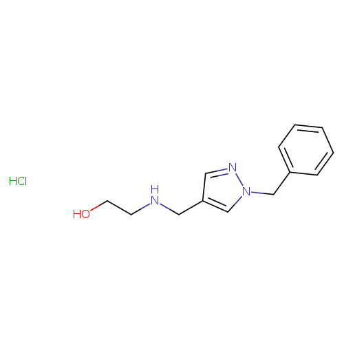 2-([(1-Benzyl-1h-pyrazol-4-yl)methyl]amino)ethan-1-ol hydrochloride