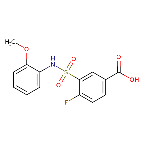 4-FLUORO-3-(2-METHOXY-PHENYLSULFAMOYL)-BENZOIC ACID