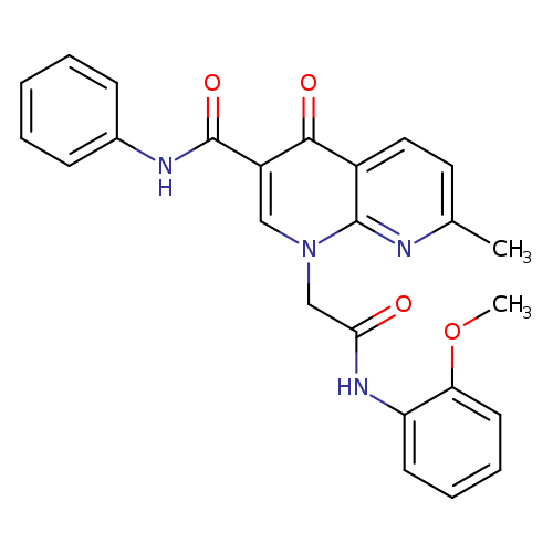 1-{[(2-methoxyphenyl)carbamoyl]methyl}-7-methyl-4-oxo-N-phenyl-1,4-dihydro-1,8-naphthyridine-3-carboxamide