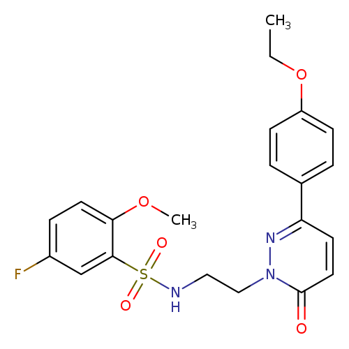 N-{2-[3-(4-ethoxyphenyl)-6-oxo-1,6-dihydropyridazin-1-yl]ethyl}-5-fluoro-2-methoxybenzene-1-sulfonamide