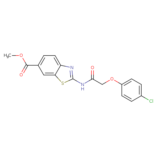 methyl 2-[2-(4-chlorophenoxy)acetamido]-1,3-benzothiazole-6-carboxylate