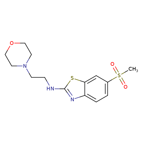 6-(Methylsulfonyl)-n-(2-morpholinoethyl)benzo[d]thiazol-2-amine