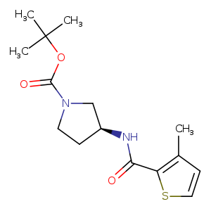 (S)-tert-Butyl 3-(3-methylthiophene-2-carboxamido)pyrrolidine-1-carboxylate