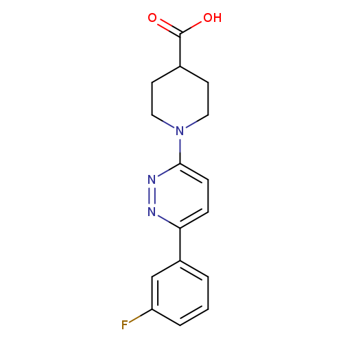 1-[6-(3-Fluorophenyl)pyridazin-3-yl]piperidine-4-carboxylic acid