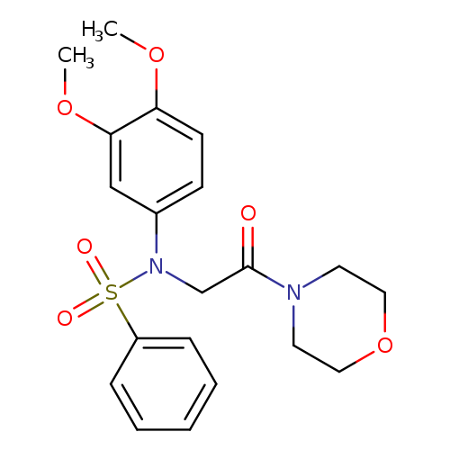 N-(3,4-dimethoxyphenyl)-N-(2-morpholin-4-yl-2-oxoethyl)benzenesulfonamide