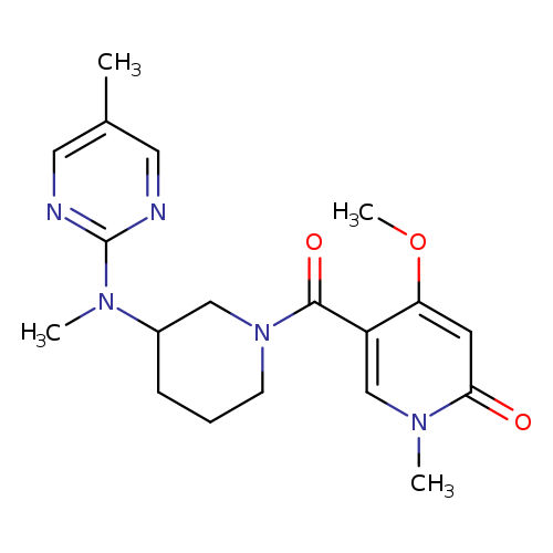 4-methoxy-1-methyl-5-{3-[methyl(5-methylpyrimidin-2-yl)amino]piperidine-1-carbonyl}-1,2-dihydropyridin-2-one
