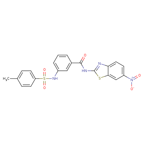 3-(4-methylbenzenesulfonamido)-N-(6-nitro-1,3-benzothiazol-2-yl)benzamide