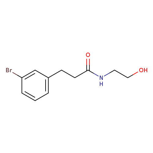 3-(3-Bromophenyl)-N-(2-hydroxyethyl)propanamide
