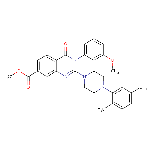 methyl 2-[4-(2,5-dimethylphenyl)piperazin-1-yl]-3-(3-methoxyphenyl)-4-oxo-3,4-dihydroquinazoline-7-carboxylate
