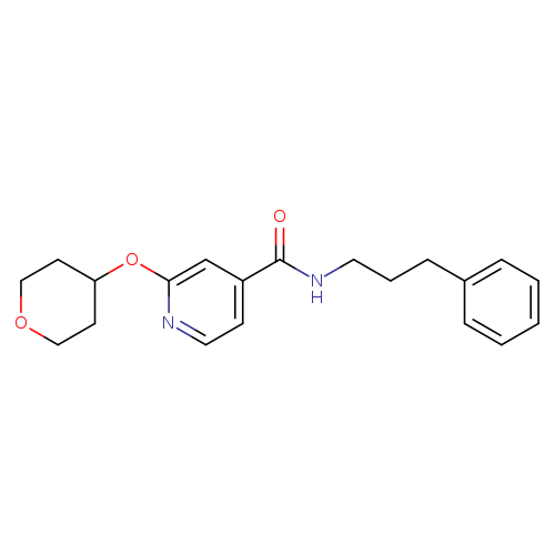 2-(oxan-4-yloxy)-N-(3-phenylpropyl)pyridine-4-carboxamide