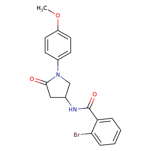 2-bromo-N-[1-(4-methoxyphenyl)-5-oxopyrrolidin-3-yl]benzamide