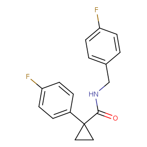 1-(4-fluorophenyl)-N-[(4-fluorophenyl)methyl]cyclopropane-1-carboxamide