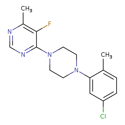 4-[4-(5-chloro-2-methylphenyl)piperazin-1-yl]-5-fluoro-6-methylpyrimidine