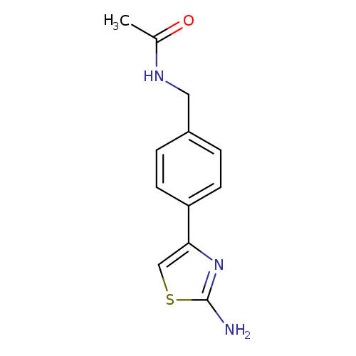 N-{[4-(2-amino-1,3-thiazol-4-yl)phenyl]methyl}acetamide