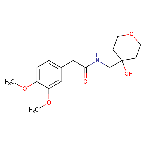 2-(3,4-dimethoxyphenyl)-N-[(4-hydroxyoxan-4-yl)methyl]acetamide