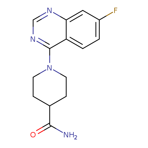 1-(7-fluoroquinazolin-4-yl)piperidine-4-carboxamide