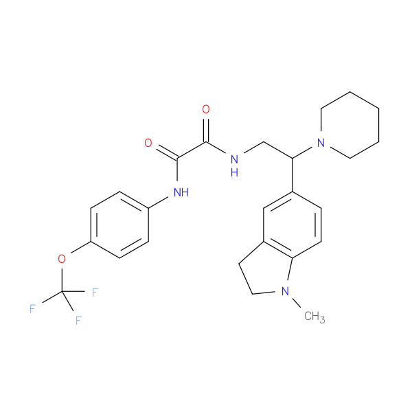 N-[2-(1-methyl-2,3-dihydro-1H-indol-5-yl)-2-(piperidin-1-yl)ethyl]-N'-[4-(trifluoromethoxy)phenyl]ethanediamide