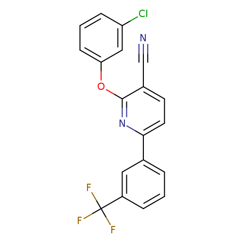 2-(3-chlorophenoxy)-6-[3-(trifluoromethyl)phenyl]pyridine-3-carbonitrile