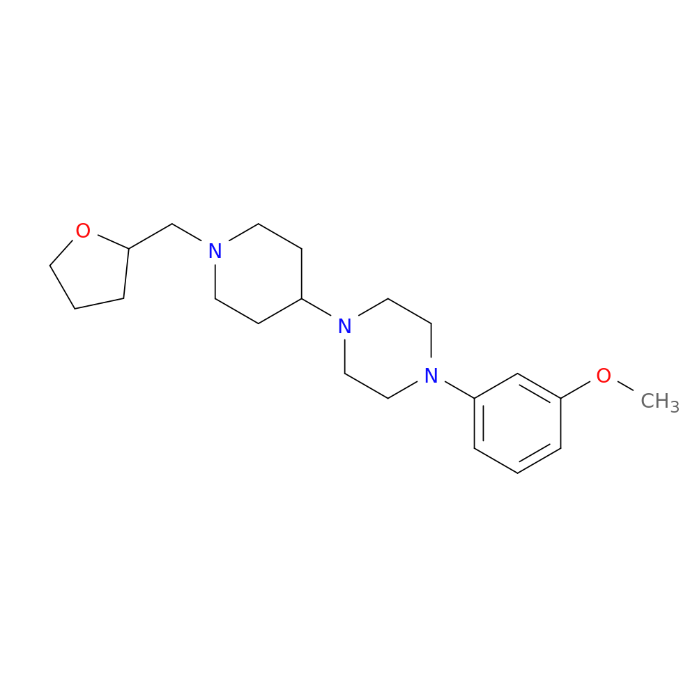 1-(3-methoxyphenyl)-4-{1-[(oxolan-2-yl)methyl]piperidin-4-yl}piperazine